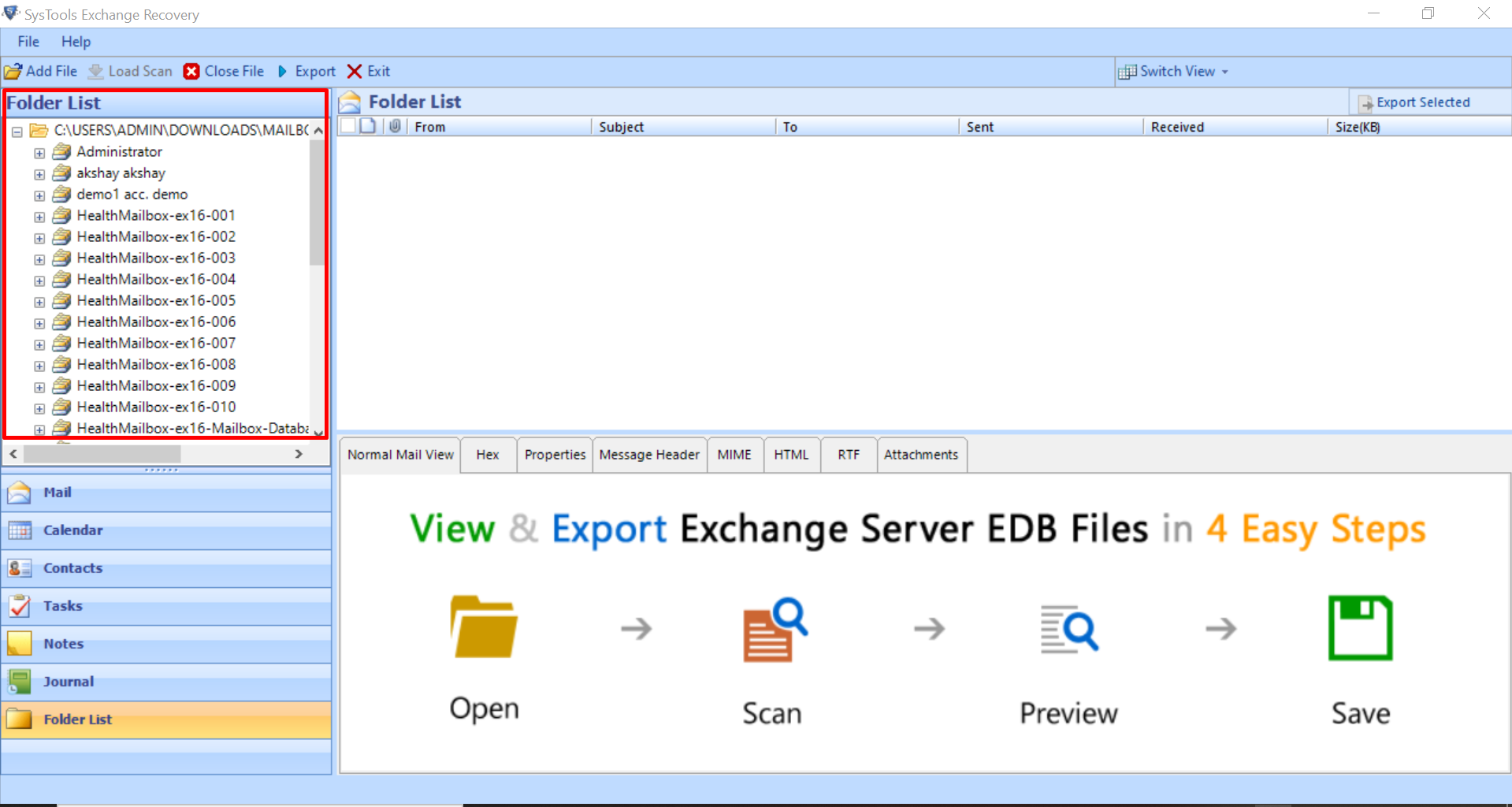 EDB Database Repair